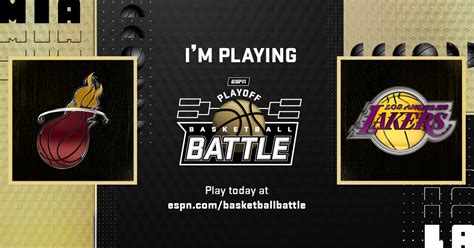 ESPN Playoff Basketball Battle .